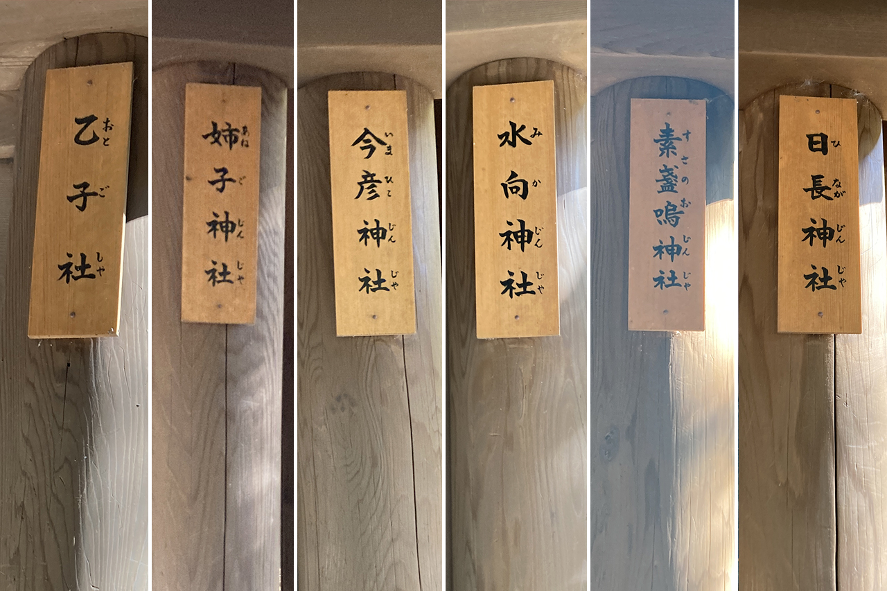 六末社 全神社表札