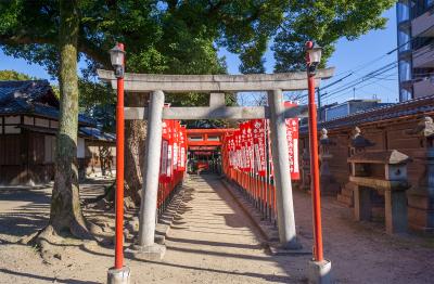 真清田神社 真清田神社 富島稲荷大明神の千本鳥居