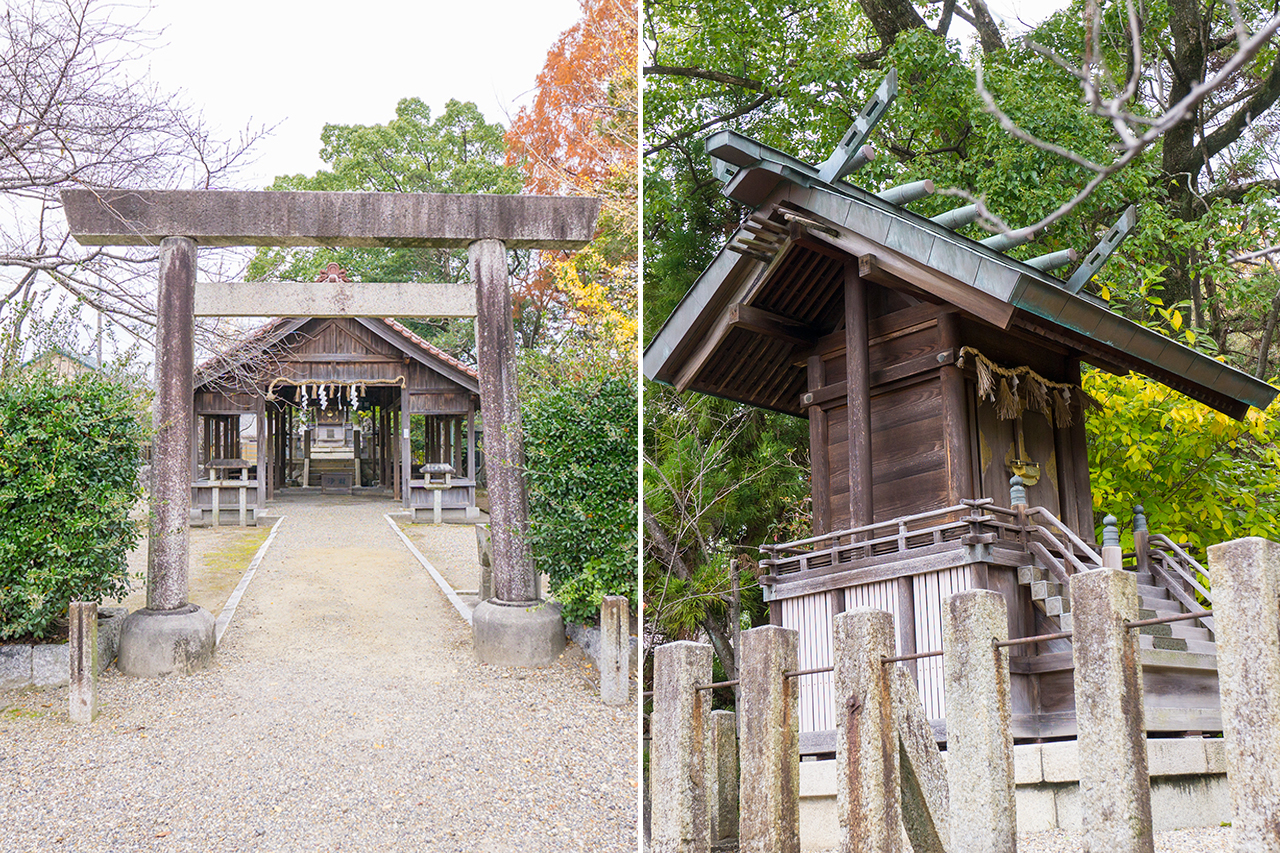 照魂社 鳥居と社殿