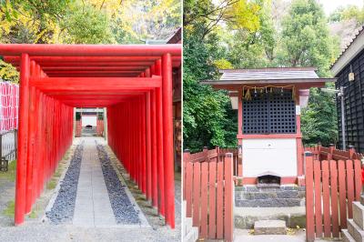 津島神社 稲荷社 鳥居と社殿