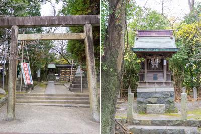 津島神社 菅原社 鳥居と社殿