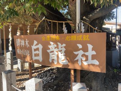 伊奴神社 白龍社 看板