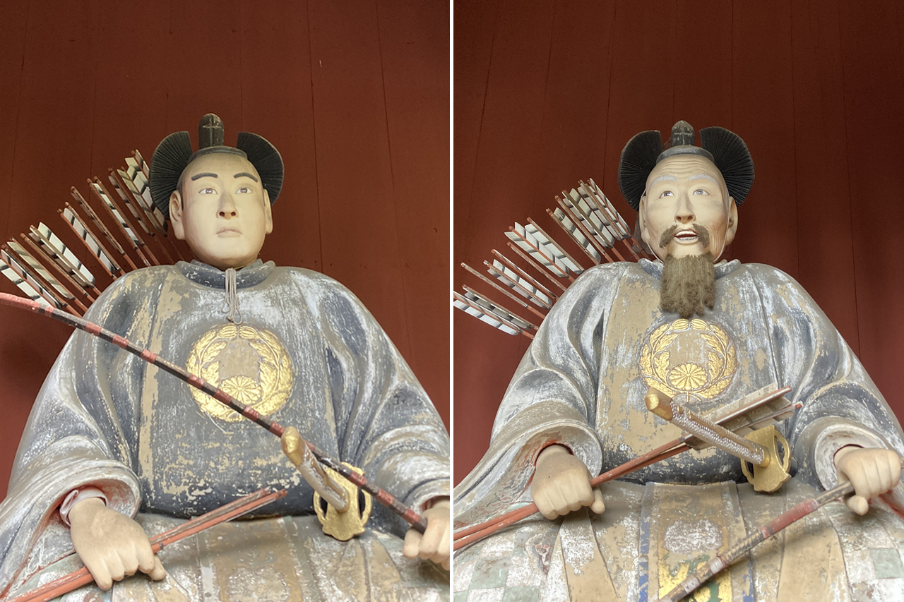 楼門の随身像