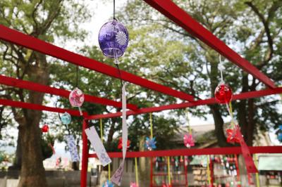高忍日賣神社 境内の風鈴