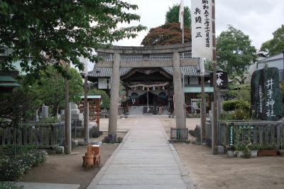 井手神社 鳥居と拝殿