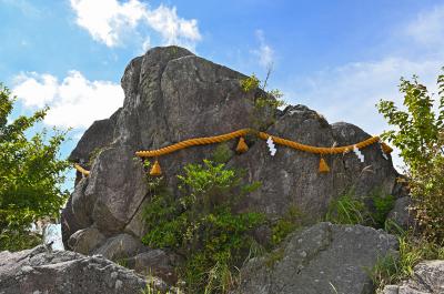 竈門神社 竈門神社 拝礼岩