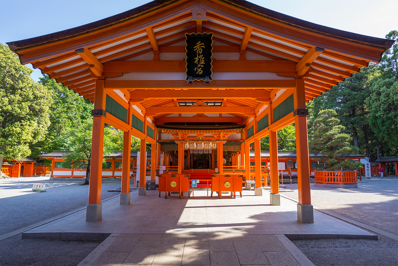 香椎宮 拝殿と幣殿 正面