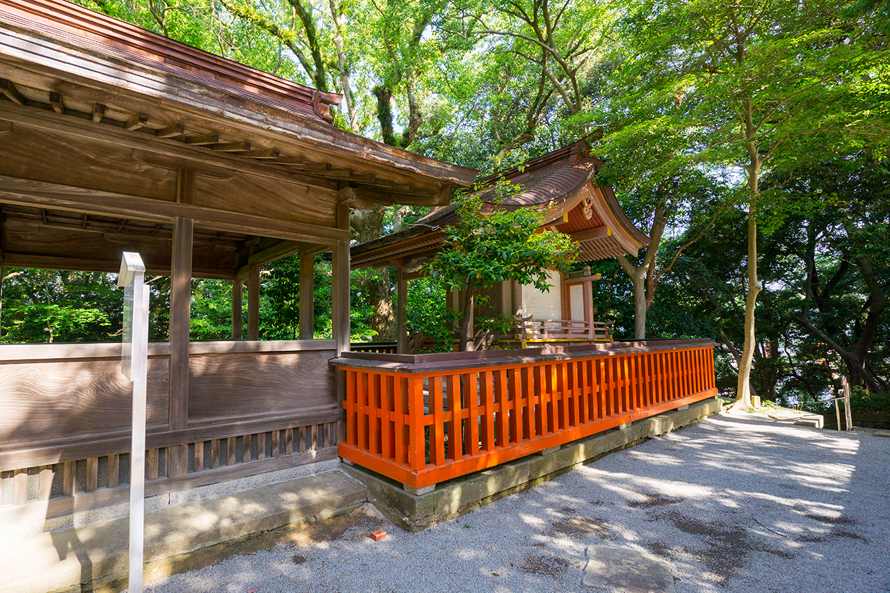 武内神社 拝殿と本殿