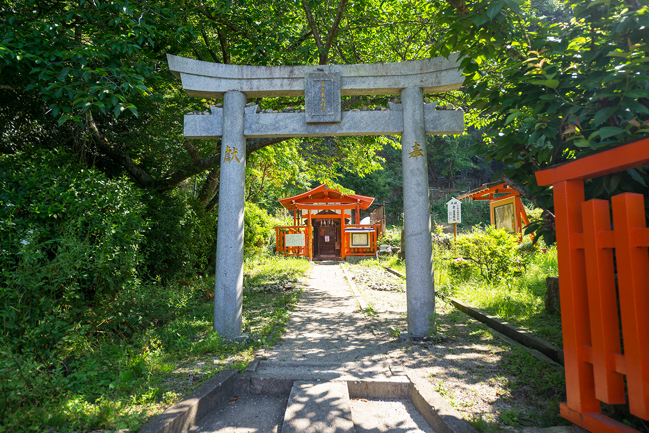 不老水 鳥居と社殿