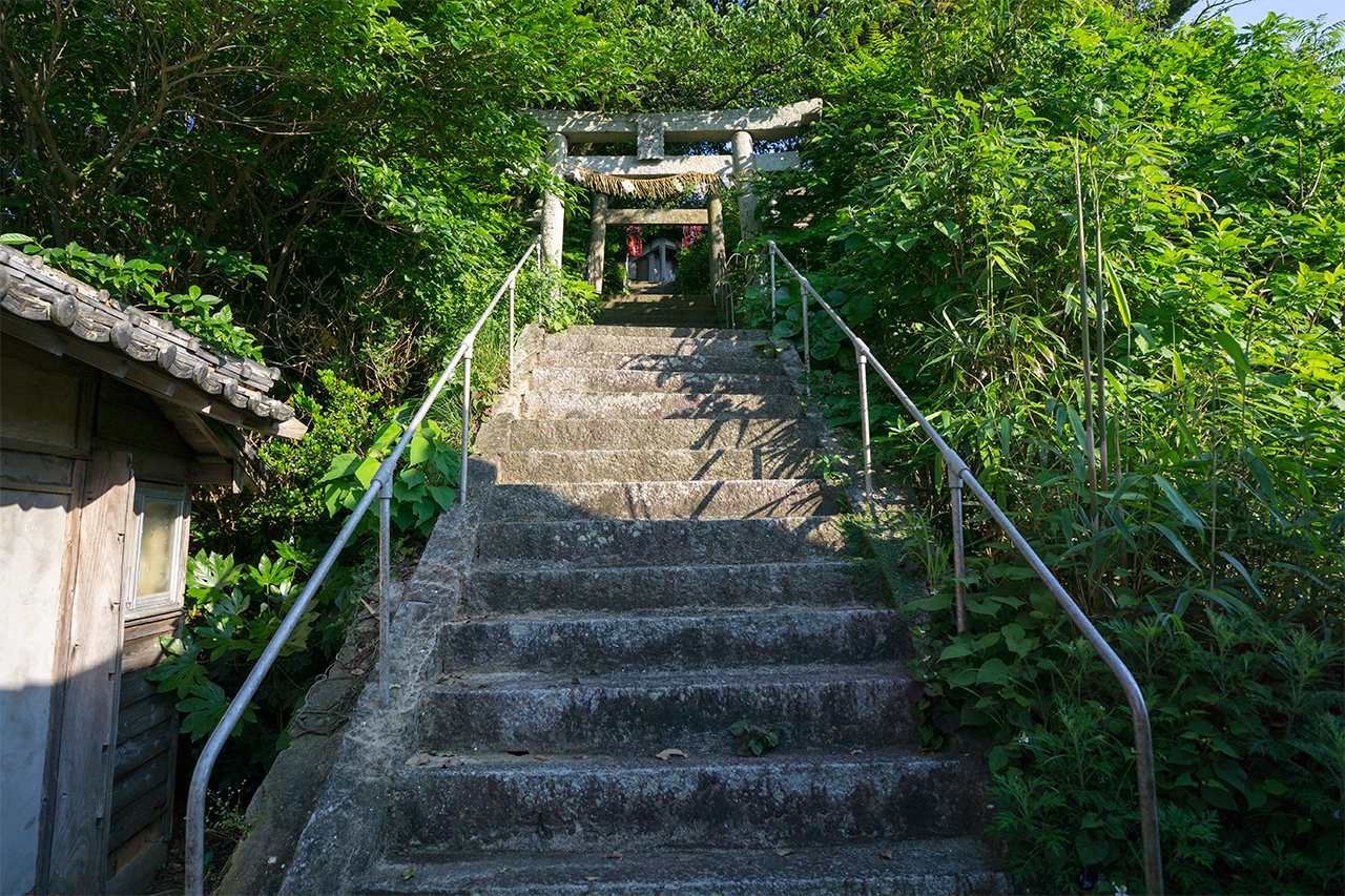 厳島神社 石段