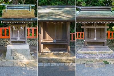 宗像大社 中津宮 岡堺神社・國玉神社・祓方神社 社殿