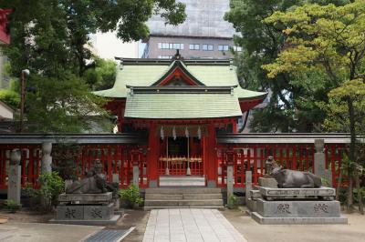 水鏡天満宮 中門と拝殿