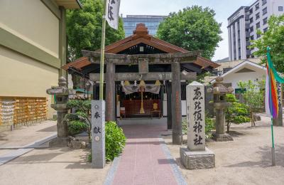 櫛田神社 夫婦恵比須神社 鳥居と社殿 