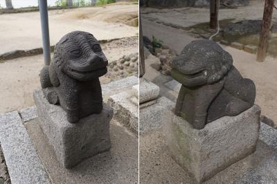 水天宮 水神社の肥前狛犬