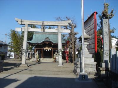 葛懸神社 鳥居と拝殿