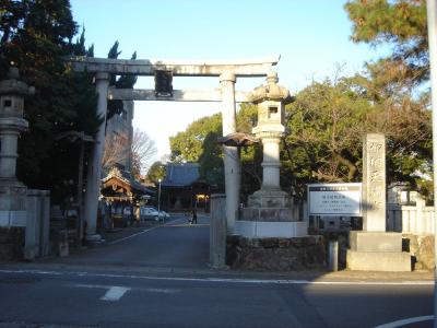加納天満宮 鳥居と社号標