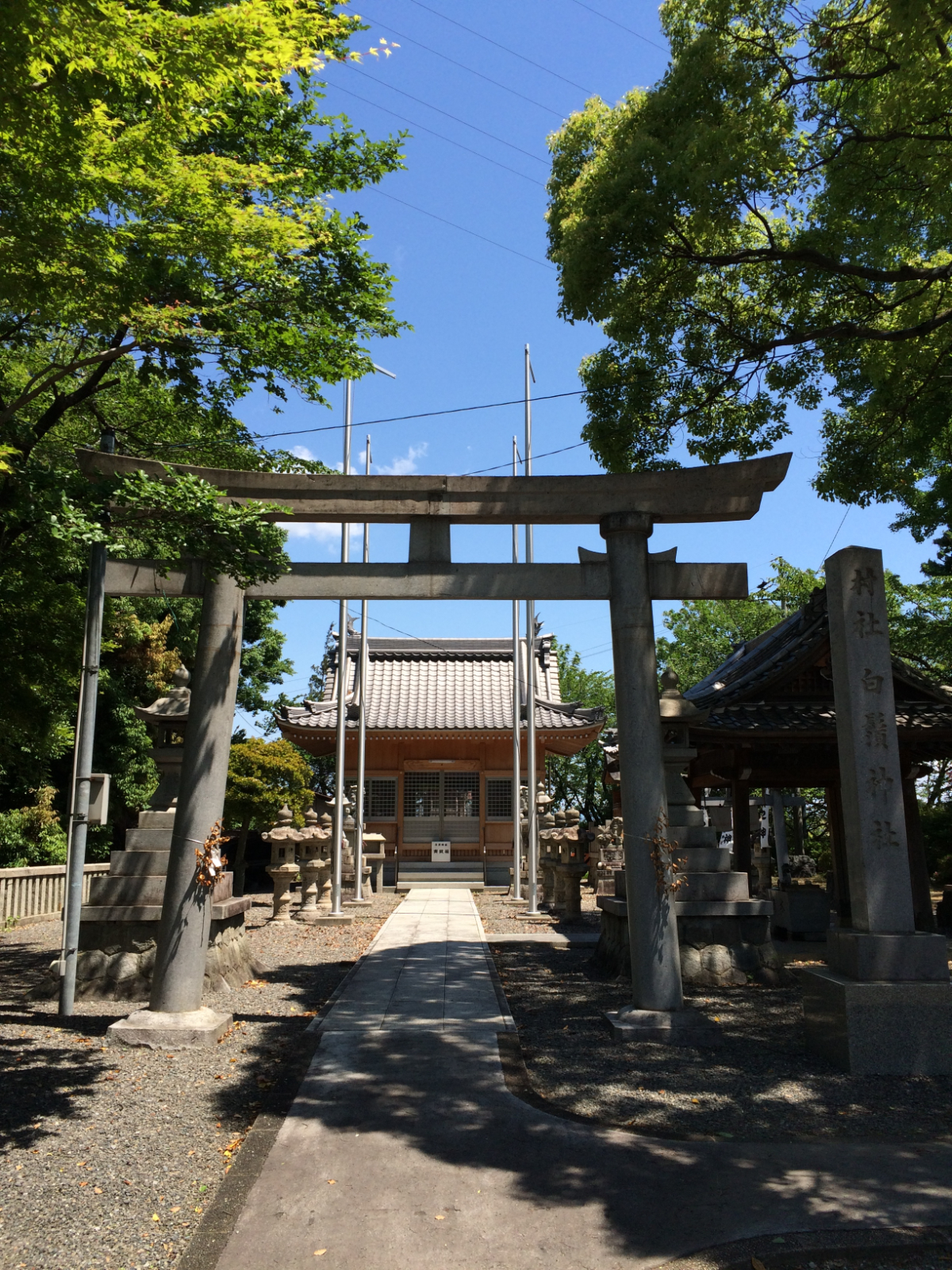 鳥居と拝殿