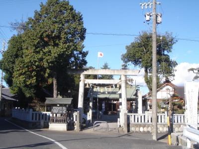 御井神社 鳥居と拝殿