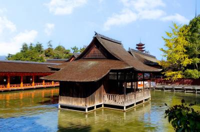 厳島神社 天神社 社殿と絵馬 