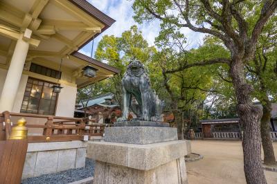 湊川神社 青銅製狛犬