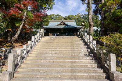 多井畑厄除八幡宮 最後の石段