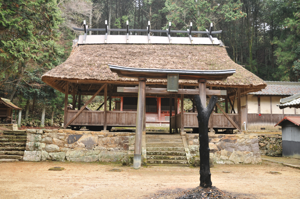 鳥居と割拝殿