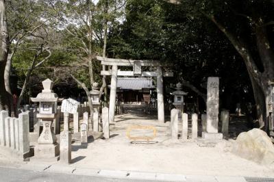 松原神社 鳥居と社殿