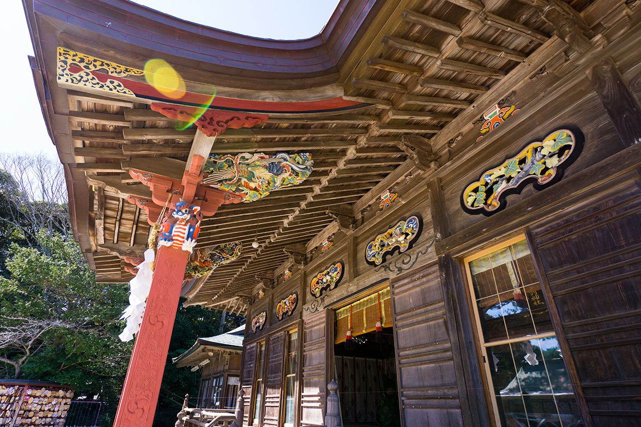 大洗磯前神社 拝殿の欄間