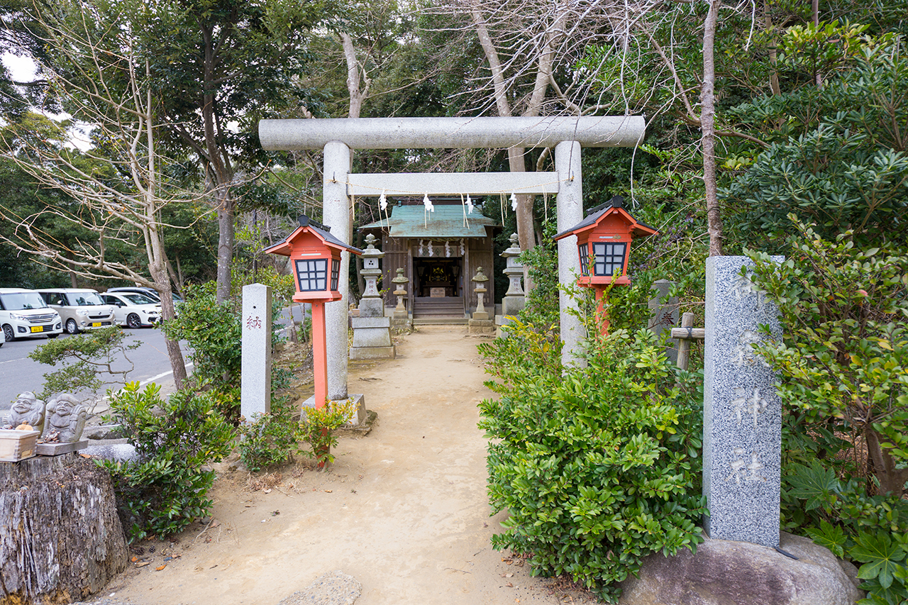 大洗磯前神社 御嶽神社 鳥居と社殿