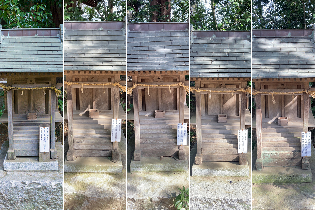 八坂神社・開都神社・浅間神社・道祖神社・二荒神社 社殿