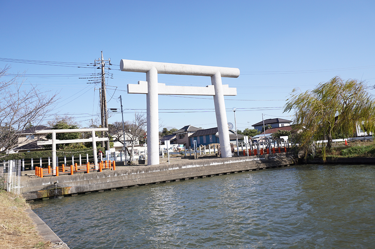 南の一の鳥居(息栖神社鳥居)