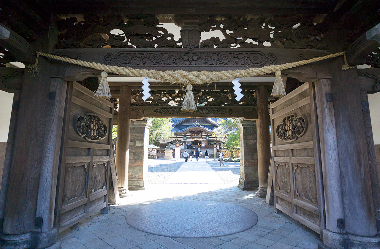 神門 内部の彫刻