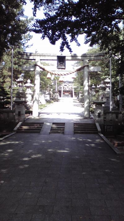 大野日吉神社 鳥居と参道