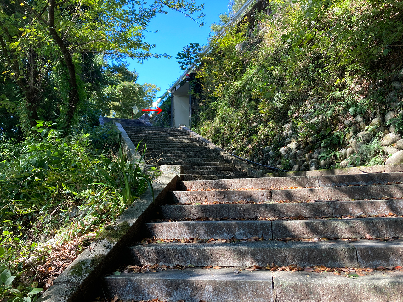 地下道の入口場所