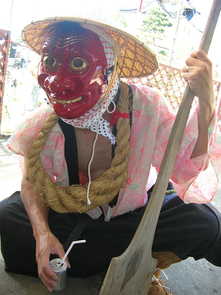 ほうらい祭りの獏面
