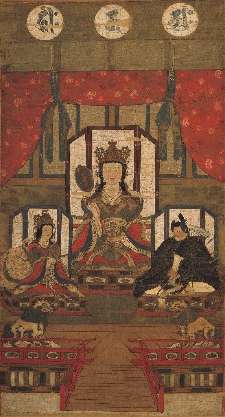 白山比咩神社 山三社神像