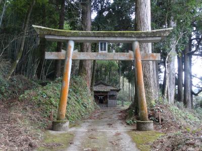 小長崎神社 鳥居と拝殿