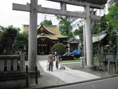 神奈川熊野神社 鳥居と拝殿