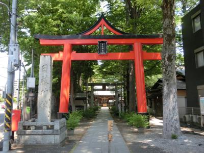 日枝神社 鳥居と拝殿
