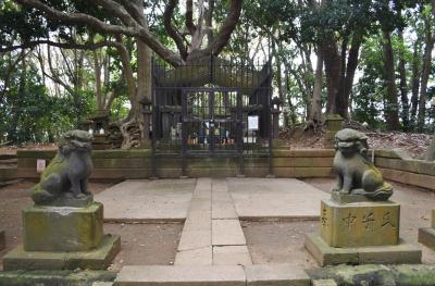 安房口神社 神体正面