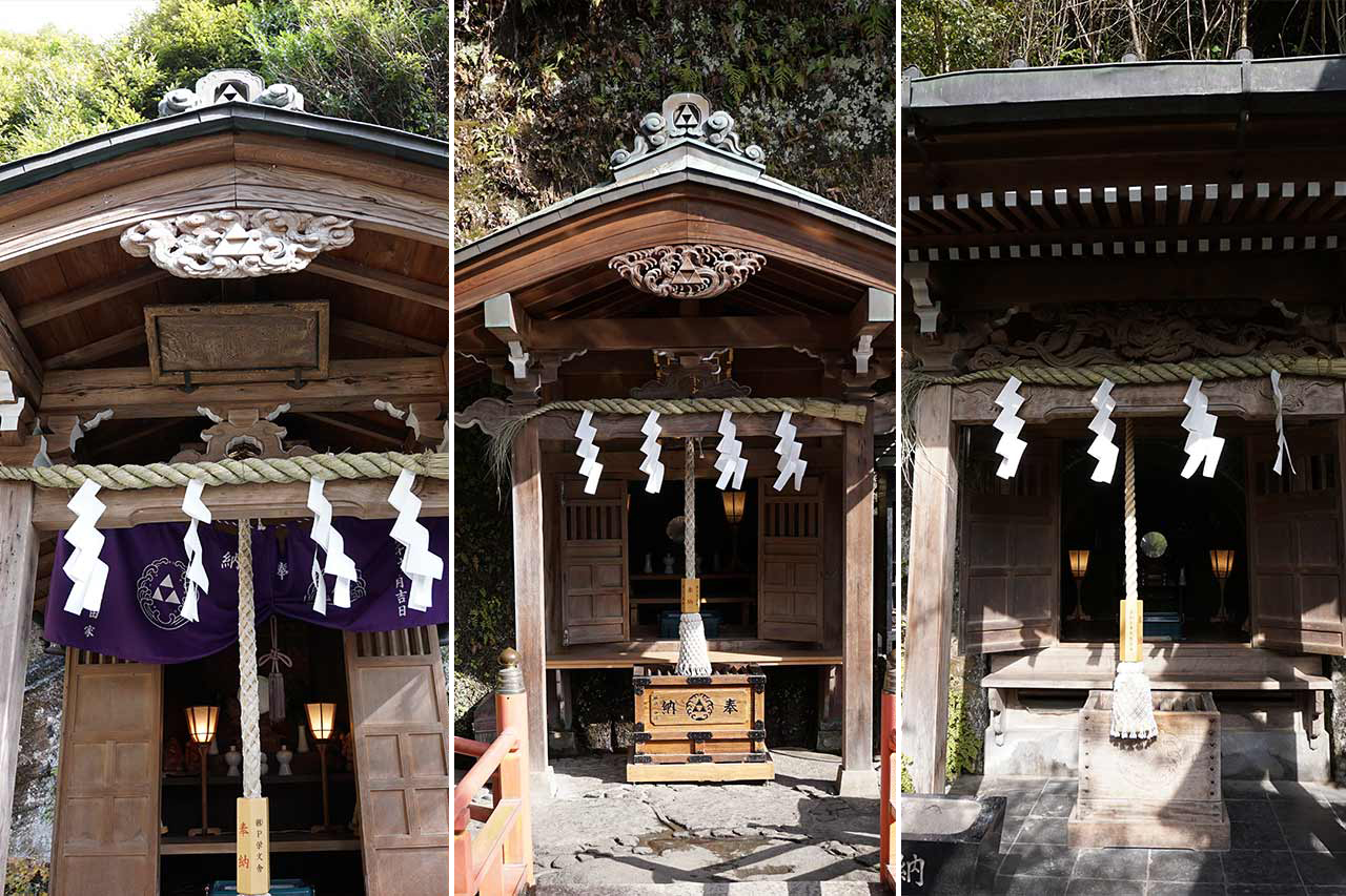境内社三社(七福神社・下之水神宮・上之水神宮)