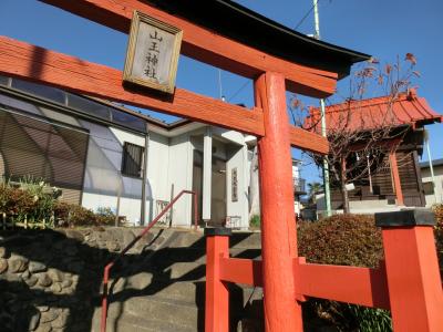 山王神社 鳥居と拝殿