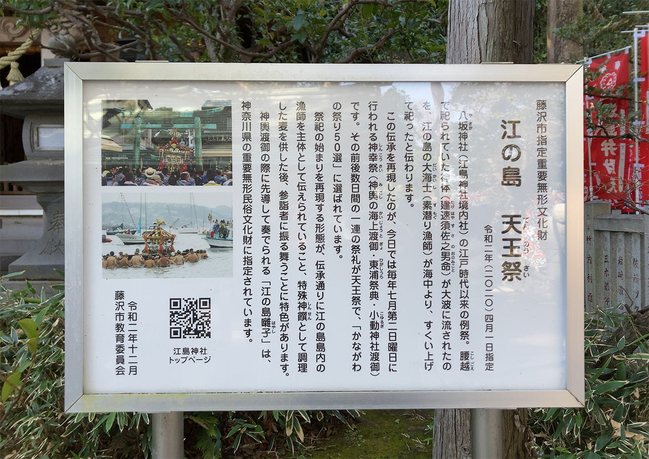 江の島天王際 案内版