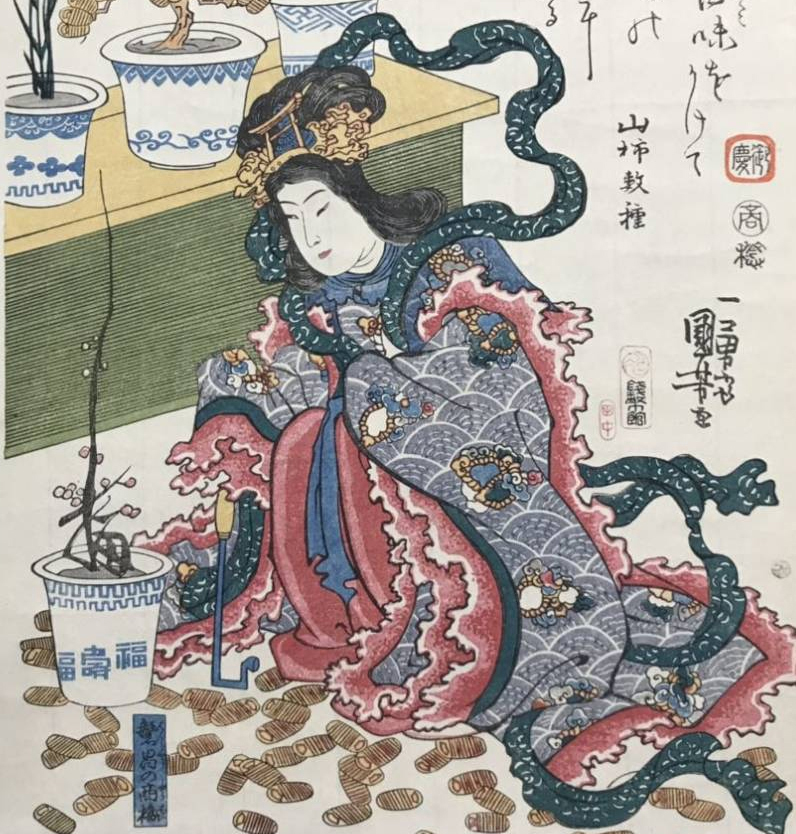 江島神社 弁財天の浮世絵