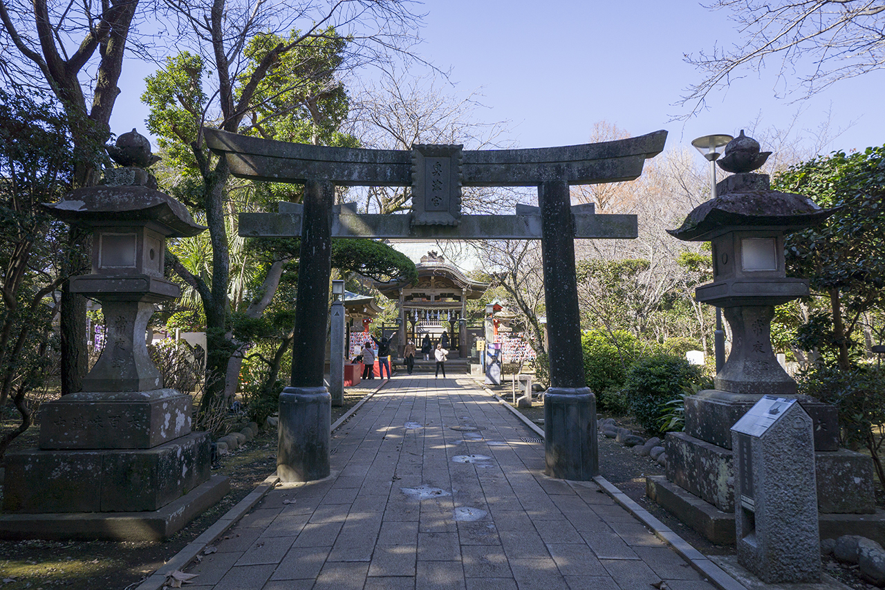江島神社 奥津宮 鳥居