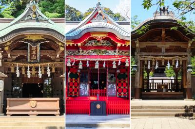 江島神社 辺津宮・中津宮・奥津宮 社殿