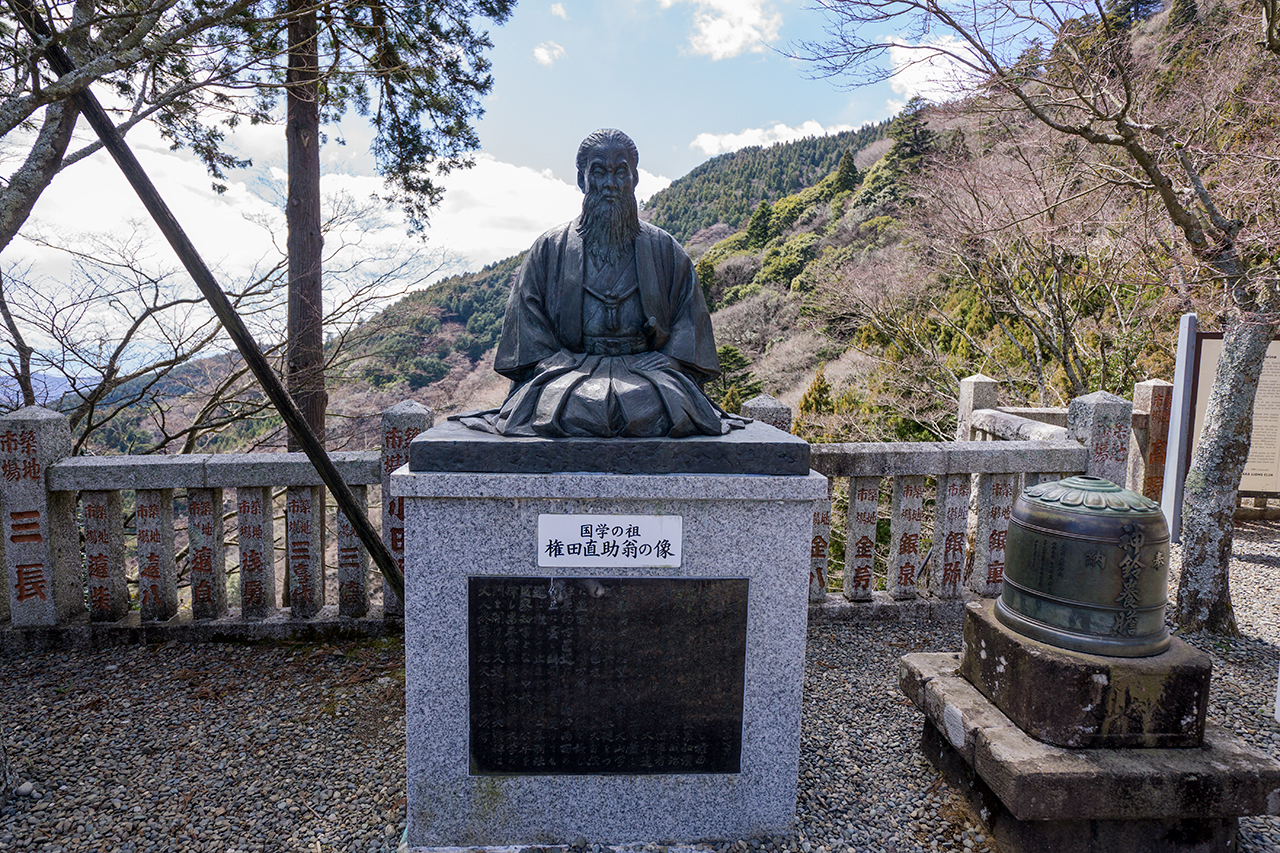 権田直助翁像