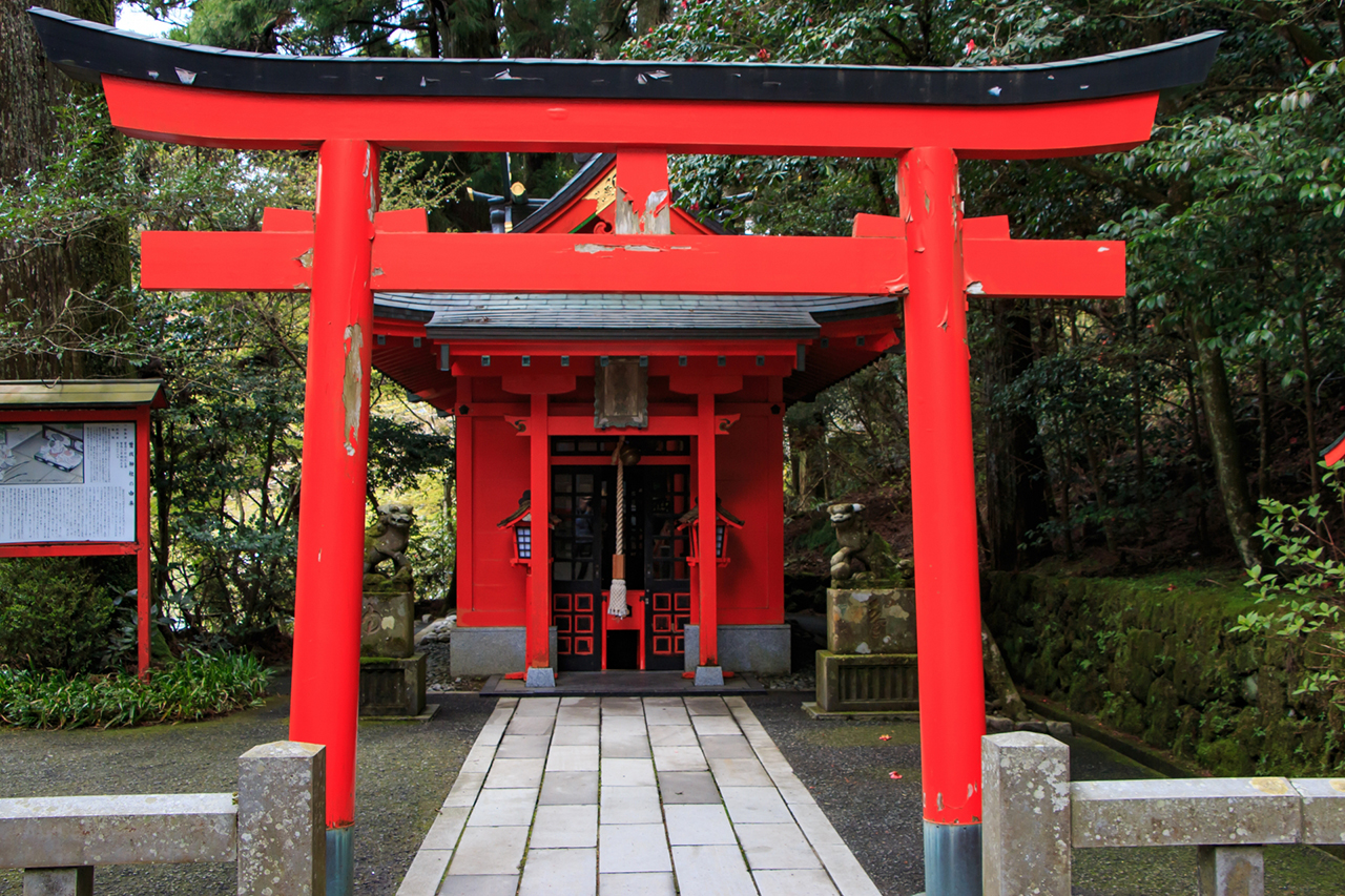 曽我神社 鳥居と社殿