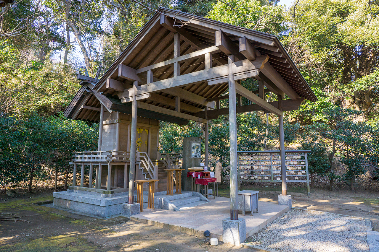 御社殿 横から