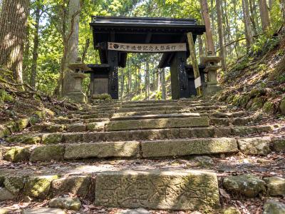 愛宕神社 石段にある鴻池家から寄進された石灯籠